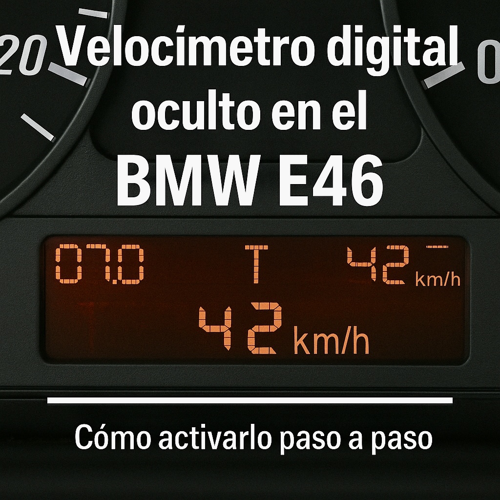 Velocímetro digital oculto en el BMW E46 – Cómo activarlo paso a paso